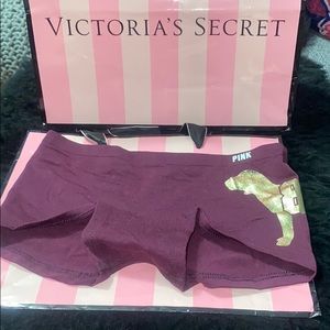 Pink boyshort panties